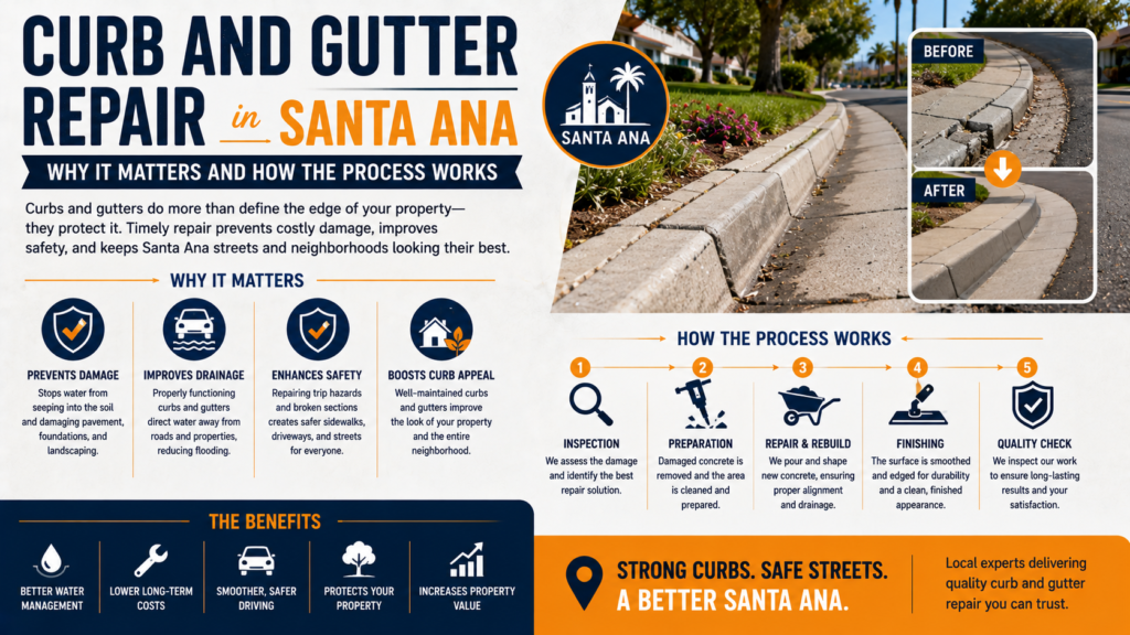 Curb and Gutter Repair in Santa Ana: Why It Matters and How the Process Works